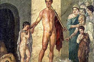 Kr.u. 79 - Thészeusz kiszabadítja a gyerekeket a Minótaurosztól