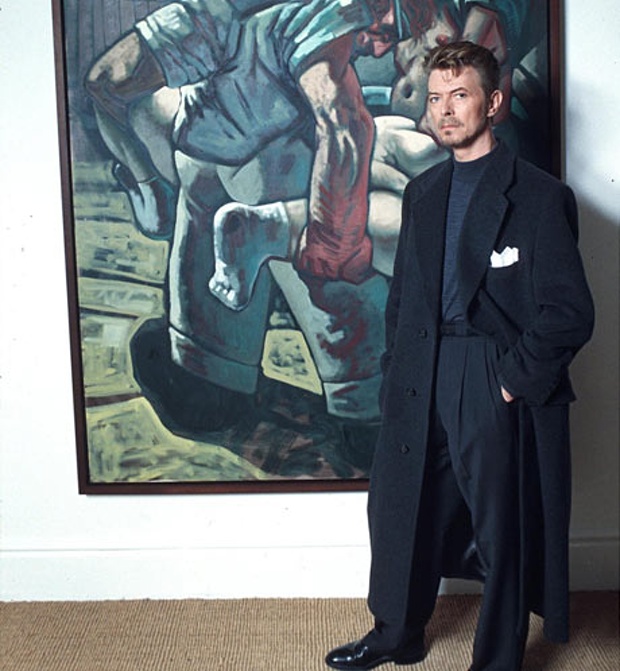 Bowie Peter Howson Croatian and Muslim (1994) című képével<br />Fotó: Richard Young/Rex Features.