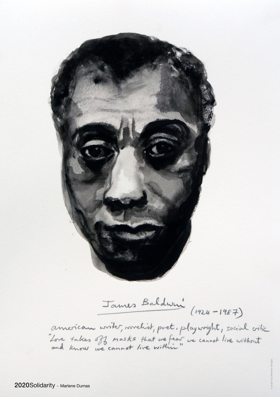 Marlene Dumas: ‘James Baldwin (from the series Great Men)’ 2014, Offset print on paper, 59,4 cm x 42 cm (23.4 x 16.5 in)