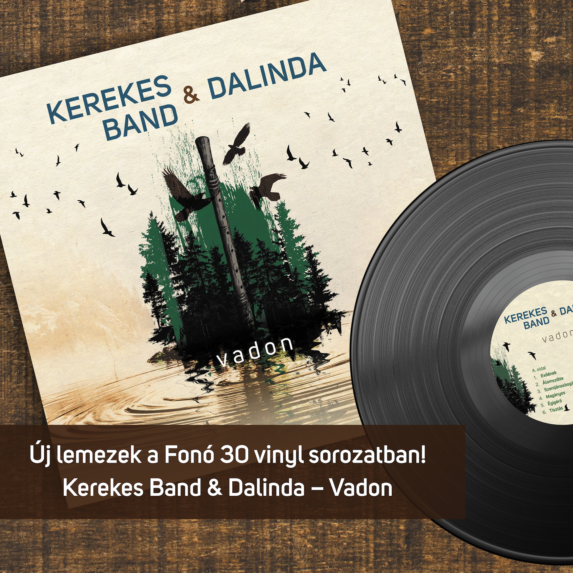Fonó 30 Vinyl borító: Kerekes Band és Dalinda