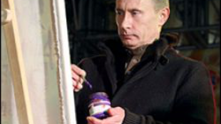 Putyin festészetre adta a fejét