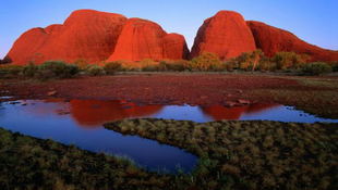 Ikonikus szikla az ausztrál pusztán
