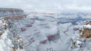 Hó borítja a Grand Canyont