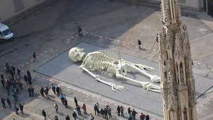 Hatalmas emberi csontváz került elő