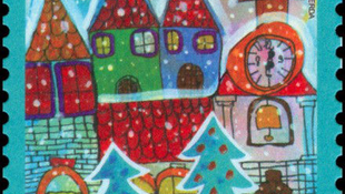 Magyar kislány rajza került a szlovák karácsonyi bélyegre