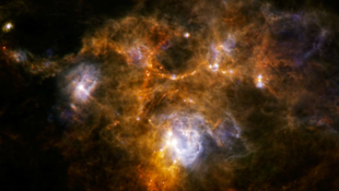 Színpompás gázfelhő a Herschel-teleszkóp felvételén