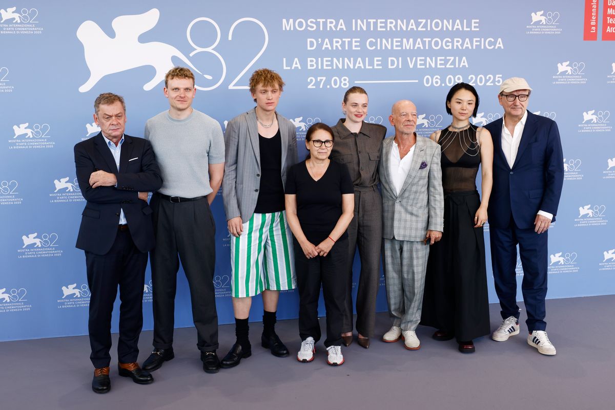 Enyedi Ildikó és stábja a velencei filmfesztiválon Fotó: Getty Images, Aldara Zarraoa