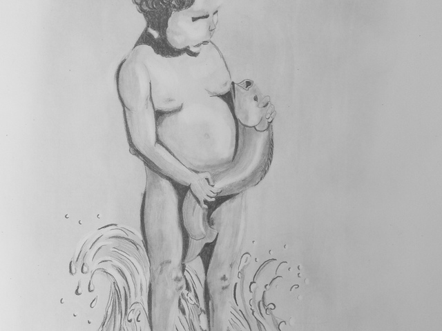 Fiú hallal