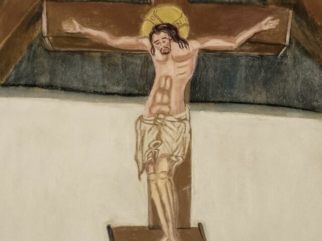 Pléh Krisztus a kereszten