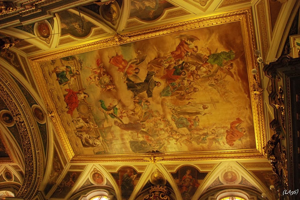 A Szent Ferenc templom mennyezeti freskója