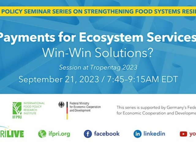 Payments for Ecosystem Services: Win-Win Solutions? - Thursday, September 21 · 1:45 - 3:15 pm CEST, Online, Free -