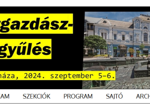 62. Közgazdász-vándorgyűlés Nyíregyháza, 2024. szeptember 5–6.