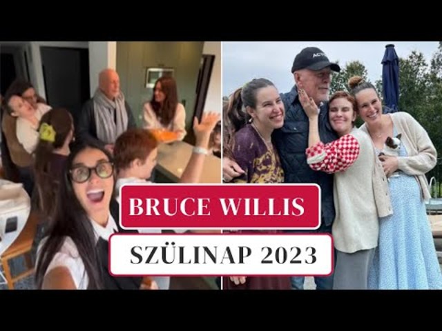 Csodálatos szülinapi köszöntővel lepte meg Bruce Willis-t a családja