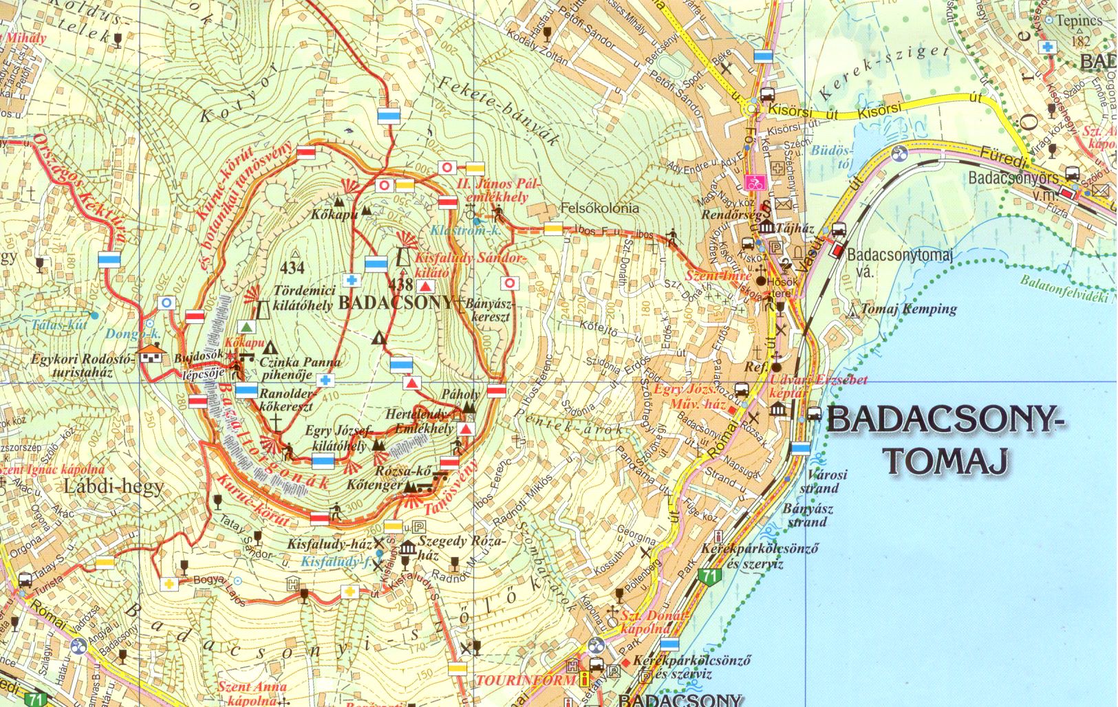 badacsony túraútvonal térkép Badacsony Turautvonal Terkep Terkep 2020 badacsony túraútvonal térkép