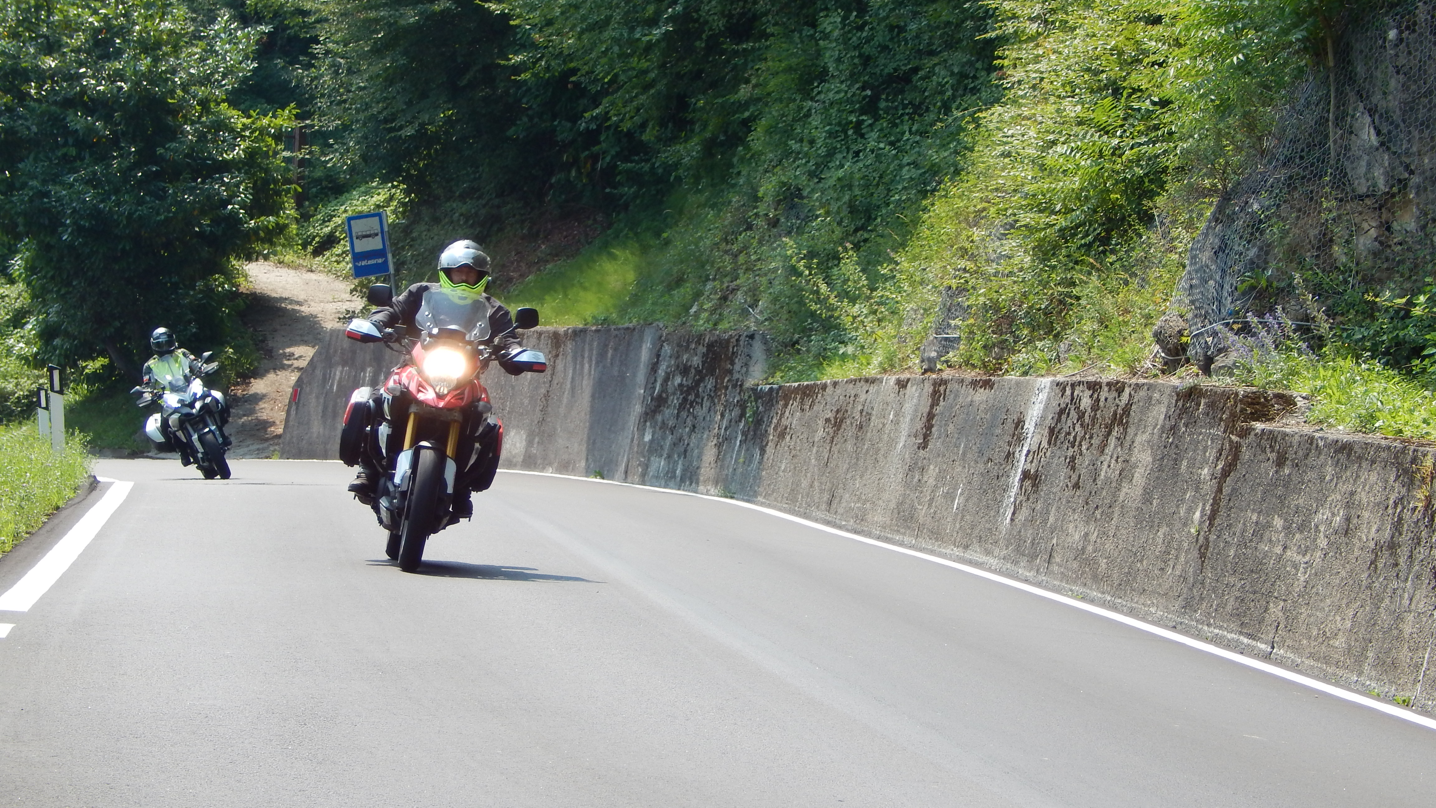 Trento city motorcycle madness