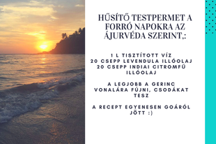 Nyári hűsítő testpermet