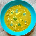Gyömbéres vöröslencselves, csirkével / Gingerly redlentil soup with chichken