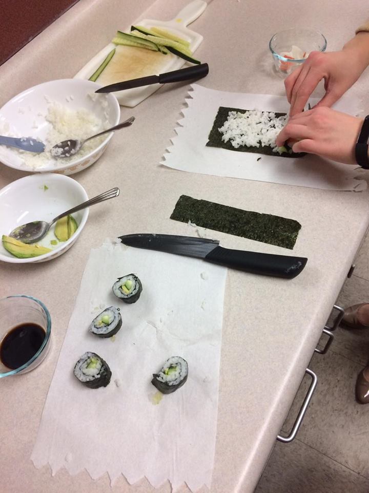 Sushi készítés