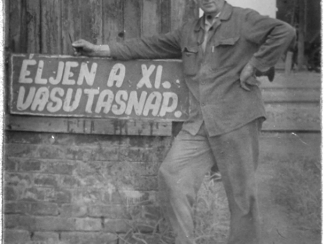 Vasúttörténeti relikvia - éljen a XI. Vasutasnap - fotó emlék