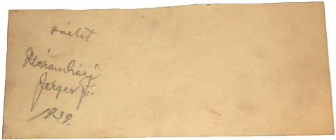 A karton alapú vázlat hátoldala - Vázlat - Háromházi Ferger F. 1939..jpg
