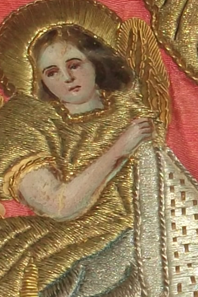 Arany ezüst hímzéses falikép