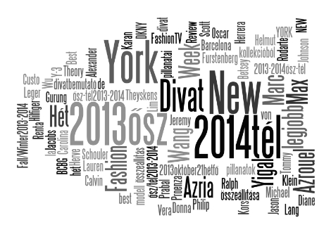 Divat - 2013 ősz 2014 tél - New York Divat Hét 2013 ősz 2014 tél - divatbemutató összeállítás