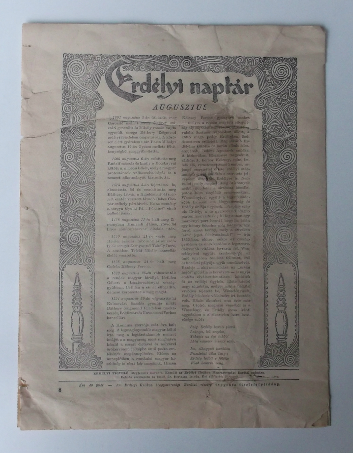 Erdélyi Figyelő 1938 augusztus - 8. oldal