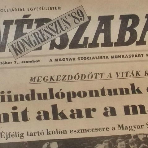Népszabadság 1989. október 7. szombat - a Magyar Szocialista Munkáspárt központi lapja