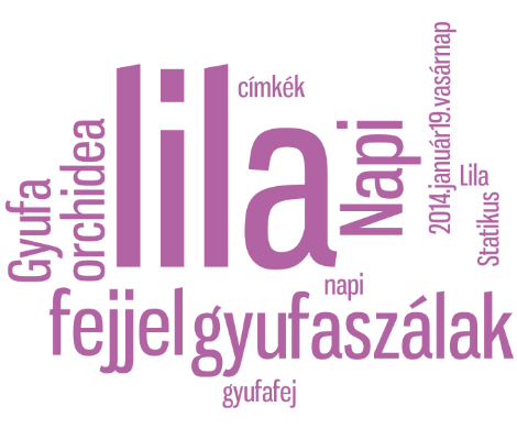 Napi lila - gyufaszálak lila fejjel