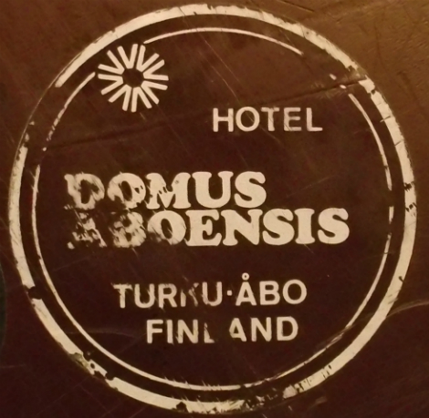 Hotel Domus Aboensis Turku Finland bőröndcímke