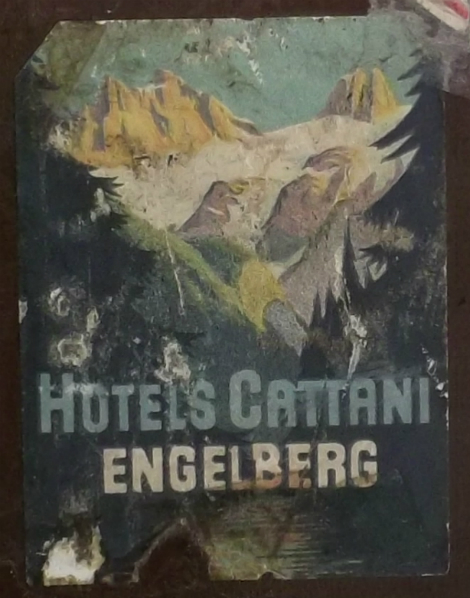 Hotels Cattani Engelberg bőröndcímke
