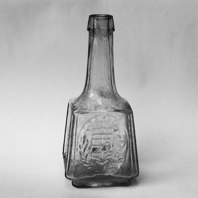 Italos üveg: KÖNIGSTADTLER TESTVÉREK ÚJVIDÉK 1861.