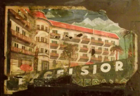Hotel Excelsior Merano bőröndcímke