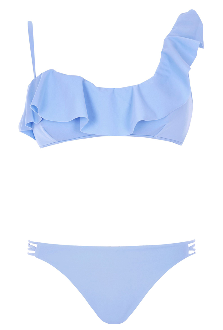 Frilly Asymmetric Bikini <br />http://us.riverisland.com/