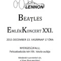Beatles Emlékkoncert 2015