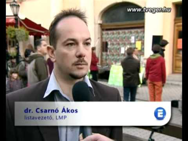 Az egri LMP a TV Egerben - Szabadtéri fogadóóra