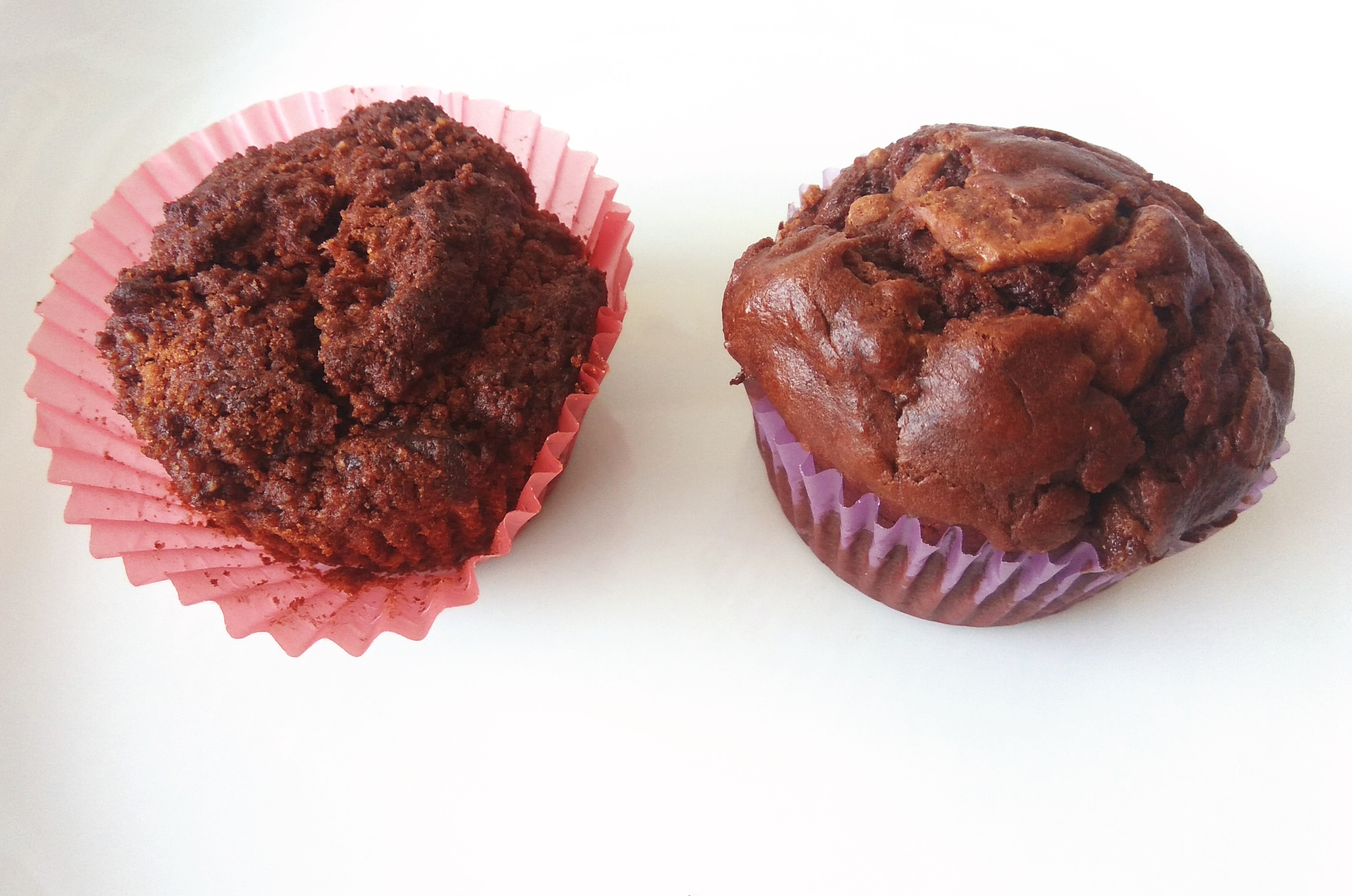 Gluténmentes vs. fehér lisztes csokis muffin