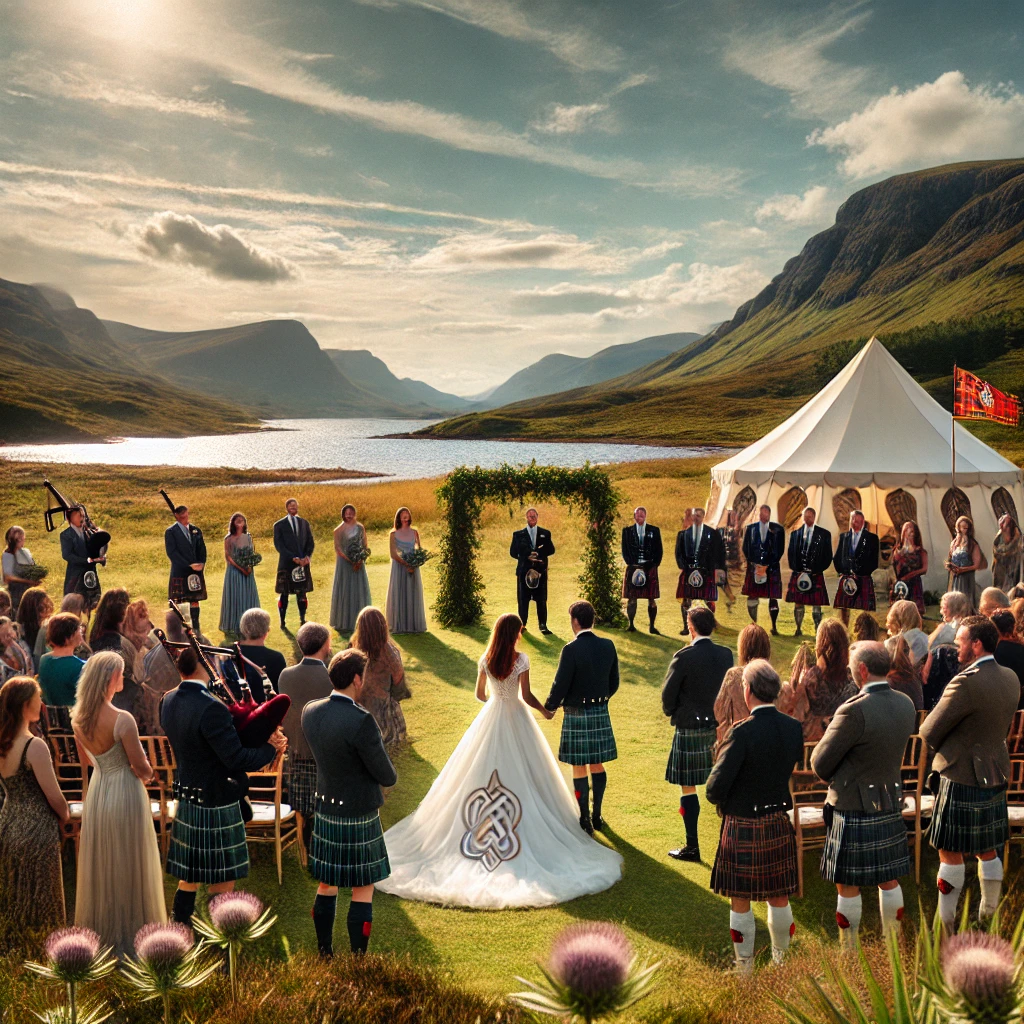 dall_e_2024-08-28_16_33_43_a_lively_scene_of_a_scottish_wedding_set_in_the_picturesque_highlands_the_ceremony_takes_place_outdoors_on_a_grassy_hill_with_a_dramatic_backdrop_of.webp