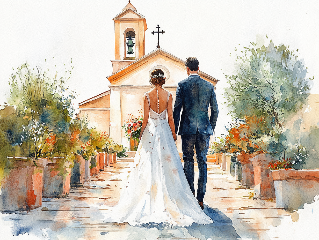 u5563264395_watercolor_groom_and_bride_against_catholic_churc_0bfbedc7-7b42-4e90-bc37-cc20d3983a77_0.png
