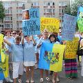 A kórházukért demonstráltak Kazincbarcikán