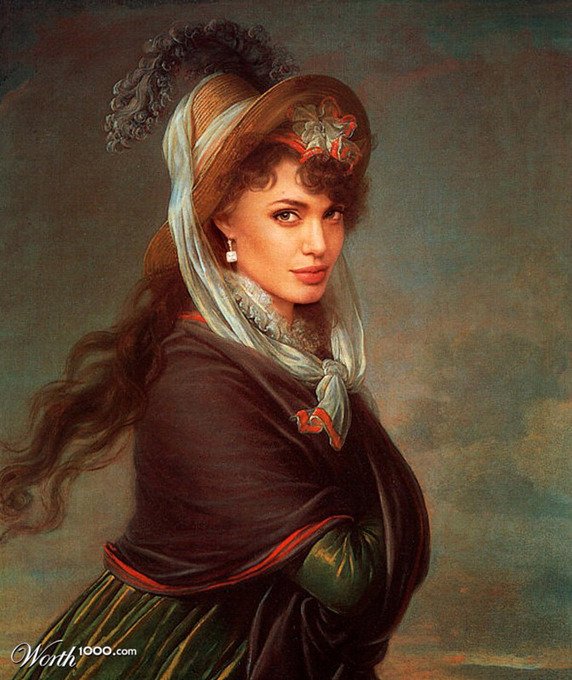 Звезды Голливуда в Эпоху Ренессанса Анджелина Джоли