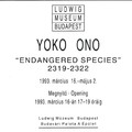 Yoko Ono harminc éve a budapesti Ludwig Múzeumban