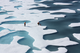 Jégbe fagyott hajó segítségével vizsgálnák az Északi-tengeri jégtakarót