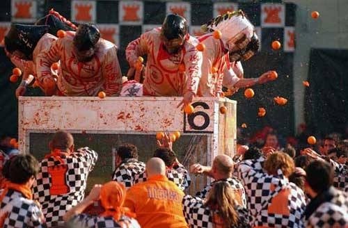 Battaglia delle arance - arancione