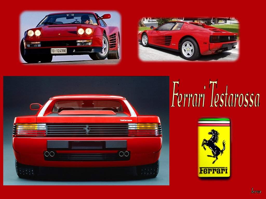 Ferrari Testarossa - rosso