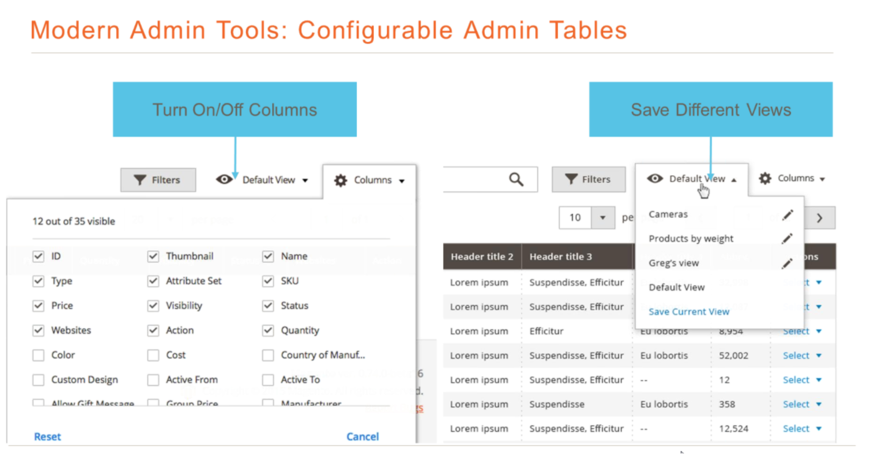 Magento 2 UX flat admin