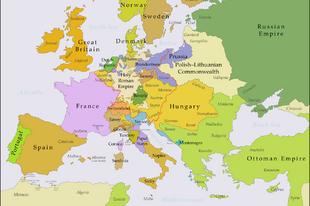1783 EURÓPA TÉRKÉP - MAGYAR KIRÁLYSÁG