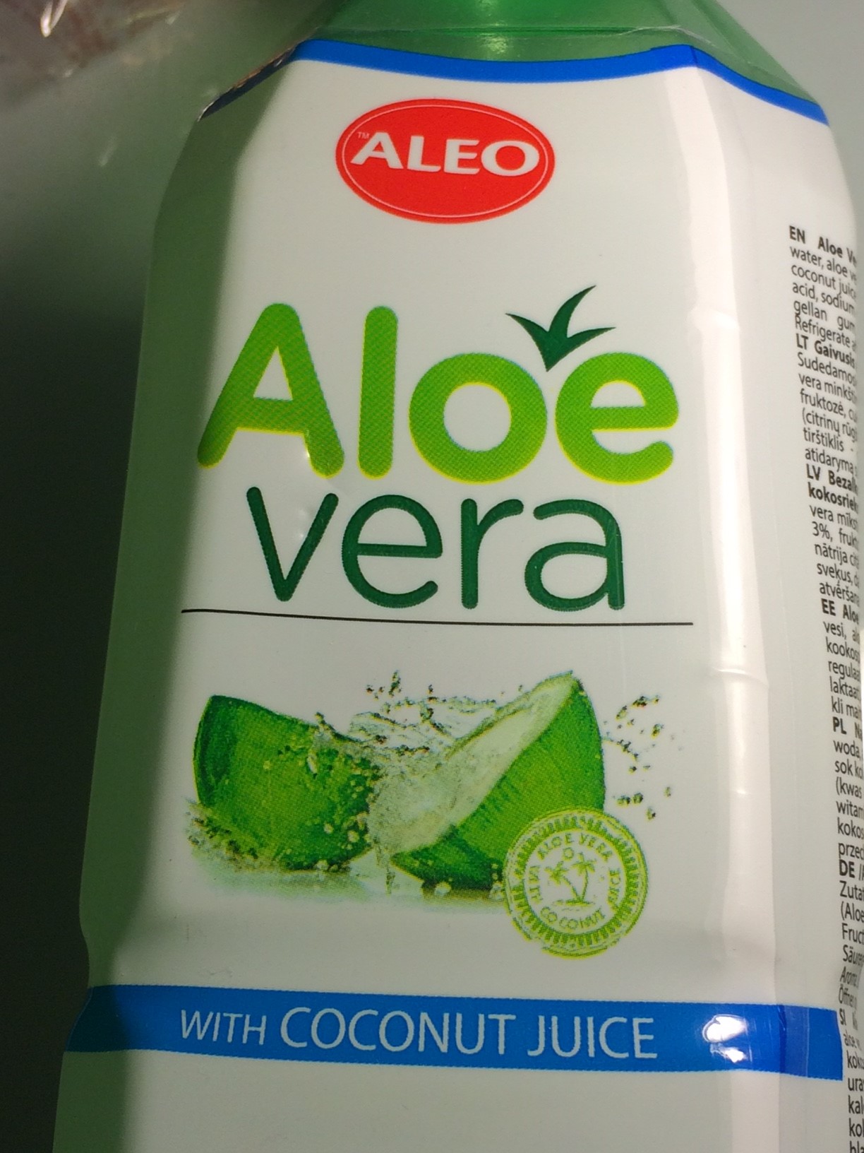 Az Aloe Vera ital egyébként nem rossz.