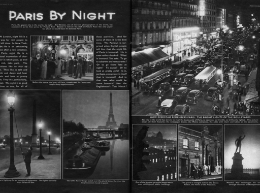 Brassaï Éjszakai Párizs sorozata a Picture Postban (1939. január)