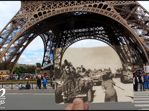 Kép a képben - Párizs ma és 1944-ben